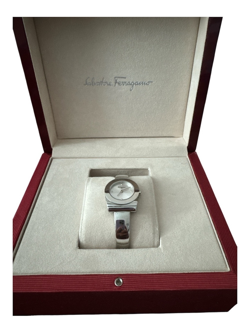 Salvatore Ferragamo Silver-Tone Women's Bracelet Watch